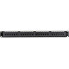 Black Box CAT5e Patch Panel Punchdown - 1U Unshielded 24-Port - 24 x RJ-45 110 - 24 Ports - 24 x RJ-45 - 1U High - JPM5E24A