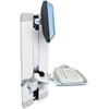 Ergotron StyleView 60-609-216 Lift for Flat Panel Display Keyboard - White - 24 Screen Support 60-609-216