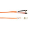 Black Box 625-Micron Multimode Value Line Patch Cable ST-LC 10-m 328-ft - 328 ft Fiber Optic Network Cable for Network Device FO625-010M-STLC