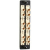 Black Box JPM460 Series Fiber Adapter Panel - High Density 6 ST Duplex Ceramic Beige - 6 Ports - 6 x Duplex - Beige - TAA JPM460B