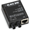 Black Box Micro Mini LMC401A Transcevier Media Converter - 1 x Network RJ-45 - 1 x ST Ports - DuplexST Port - USB - Multi-mode - - - LMC401A