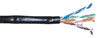 1000ft 4 Pair Cat5e 350MHz UTP Solid UV  Direct Burial Gel Filled Bulk Cable - Black FN-BK-C5ESL-4GEL