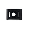 100pk Cable Tie Screw Mount Base 178x127x82mm - Black FN-CT-SM02-BK