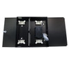 Indoor Wall Mounted Fiber Optic Distribution Box 24 Couplers Maximum - Black FN-PP-F1500-BK