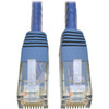 Tripp Lite Cat6 Gigabit Molded Patch Cable RJ45 MM Blue 15 ft - 15 ft Category 6 Network Cable for Network Device Router Modem N200-015-BL