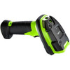 Zebra LI3678 Handheld Barcode Scanner - Wireless Connectivity - 1D - Imager - Bluetooth - Industrial Green Black LI3678-SR3U42A0S1W