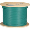 Black Box CAT6A 500-MHz Bulk Cable - FUTP Plenum Solid Green 1000-ft - 1000 ft Category 6a Network Cable for Network Device - - C6ABC51S-GN-1000