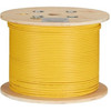 Black Box GigaTrue CAT6A 650-MHz Bulk Cable - Plenum Solid Yellow 1000 ft - 1000 ft Category 6a Network Cable for Network Device C6ABC51-YL-1000