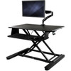 StarTechcom Sit-Stand Desk Converter with Monitor Arm - Up to 26 Monitor - 35 Wide Work Surface - Height Adjustable Standing Desk - BNDSTSLGSLIM