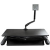 StarTechcom Sit-Stand Desk Converter with Monitor Arm - Up to 26 Monitor - 35 Wide Work Surface - Height Adjustable Standing Desk - BNDSTSLGSLIM