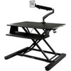 StarTechcom Sit-Stand Desk Converter with Monitor Arm - Up to 26 Monitor - 35 Wide Work Surface - Height Adjustable Standing Desk - BNDSTSLGSLIM