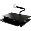 StarTechcom Sit-Stand Desk Converter with Monitor Arm - Up to 26 Monitor - 35 Wide Work Surface - Height Adjustable Standing Desk - BNDSTSLGSLIM