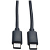 Tripp Lite USB Type-C to USB Type-C MM HiSpeed Cable - 6 ft USB Data Transfer Cable for Smartphone Tablet Ultrabook Chromebook - 1 U040-006-C