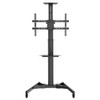 TV Cart with Shelf - Tilt Pivot Adjustable Height VESA 600x400 Fits TV Sizes from 37 to 70 Inch FN-MT-2500-BK