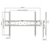 Tilting TV Wall Mount Bracket for Flat and Curved LCDLEDs - Fits Sizes 60-100 inches - Maximum VESA 900x600 FN-MT-445-BK