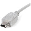 StarTechcom 6in Mini USB 20 Cable - A to Mini B - Type A Male USB - Mini Type B Male USB - 6 - Gray USB2HABM6IN