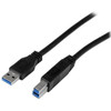 StarTechcom 1m 3ft Certified SuperSpeed USB 30 A to B Cable - MM - 33 ft USB Data Transfer Cable for Video Capture Card Hard - USB3CAB1M