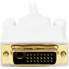 StarTechcom 6 ft Mini DisplayPort to DVI Adapter Converter Cable - Mini DP to DVI 1920x1200 - White - 6 ft DVIMini DisplayPort Video MDP2DVIMM6W