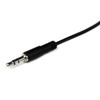 StarTechcom 2m Slim 35mm Stereo Extension Audio Cable - MF - 66 ft Mini-phone Audio Cable for iPhone Headphone Audio Device - 1 MU2MMFS