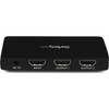 StarTechcom HDMI Splitter 1 In 2 Out - 4k 30Hz - 2 Port - Aluminum - HDMI Multi Port - HDMI Audio Splitter - 30 Hz to 30 Hz - 3840  ST122HD4K