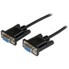 StarTechcom 1m Black DB9 RS232 Serial Null Modem Cable FF - 33 ft Serial Data Transfer Cable for Modem - First End 1 x DB-9 Female SCNM9FF1MBK
