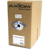 Axiom CAT5e Bulk Cable Spool 1000FT Black - 1000 ft Category 5e Network Cable for Network Device - First End 1 x Bare Wire - Second C5EBCS-K1000-AX