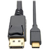 Tripp Lite USB-C to DisplayPort Cable 4K  60Hz Thunderbolt 3 6 ft - 6 ft DisplayPortUSB AV Cable for Smartphone Chromebook - U444-006-DP
