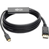 Tripp Lite USB-C to DisplayPort Cable 4K  60Hz Thunderbolt 3 6 ft - 6 ft DisplayPortUSB AV Cable for Smartphone Chromebook - U444-006-DP Tripp Lite USB-C to DisplayPort Cable 4K  60Hz Thunderbolt 3 6 ft - 6 ft DisplayPortUSB AV Cable for Smartphone Chromebook - U444-006-DP
