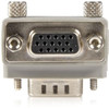 StarTechcom VGA adapter cable - Type 1 - right angle VGA m - VGA f - 1 x HD-15 Male VGA - 1 x HD-15 Female VGA - Gray GC1515MFRA1