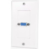 StarTechcom Single Outlet 15-Pin Female VGA Wall Plate - White - 1-gang - HD-15 VGA - White VGAPLATE