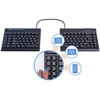 Kinesis Freestyle2 Blue Bluetooth Multichanneltrade Keyboard For Pc - Wireless Connectivity - Bluetooth - English US - Mac PC - KB800PB-BT