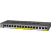 Netgear 16-Port 183W PoEPoE Gigabit Ethernet Unmanaged Switch - 16 Ports - 2 Layer Supported - Twisted Pair - Wall Mountable - GS116PP-100NAS