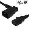 12ft IEC C13 to IEC C14 Right Angle Power Cable - 18AWG SJT FN-PW-100R4-12 12ft IEC C13 to IEC C14 Right Angle Power Cable - 18AWG SJT FN-PW-100R4-12