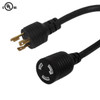 15ft NEMA L6-20P to NEMA L6-20R Power Cable - 12AWG SJT FN-PW-147-15