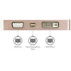 StarTechcom USB-C Multiport Video Adapter - 4-in-1 USB-C to DVI  HDMI  VGA  mDP Video Adapter - Rose Gold - 4K 30 Hz - - 4-in-1 C CDPVDHDMDPRG