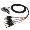 6ft Premium  TRS Male to XLR Male Balanced Analog 8-Channel Snake Cable FN-S8-TRS-XLRM-06