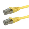 2ft RJ45 Cat6 Stranded Shielded 26AWG Molded Patch Cable CMR - Yellow FN-CAT6SM-02YL