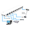 10-Port USB 30 Hub 2x USB 30 8x USB 20  Charger - White FN-USB-HUB3-10WH