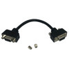 6 inch SVGA Female to Female Adapter with Screws and Hex Nuts FN-AD-SVGAS-6IN-B