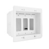 Recessed Box Triple Gang - Enclosed Back for AV or Power FN-WP-BOX3