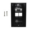 1-Port VGA Wall Plate Kit Decora Black with 4x Keystone inserts FN-WPK-VGA4-D-BK