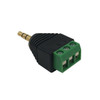 35mm stereo male screw down connector  FN-CN-35M3-S