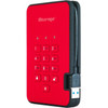 iStorage diskAshur2 1 TB Portable Hard Drive - External - Fiery Red - TAA Compliant - USB 31 - 5400rpm - 8 MB Buffer - 256-bit - 2 IS-DA2-256-1000-R