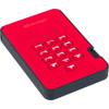 iStorage diskAshur2 1 TB Portable Hard Drive - External - Fiery Red - TAA Compliant - USB 31 - 5400rpm - 8 MB Buffer - 256-bit - 2 IS-DA2-256-1000-R