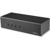StarTechcom 4-Port Dual-Monitor Dual-Link DVI USB KVM Switch - TAA Compliant - Integrated 2-port USB 30 Hub - 35mm Audio - and - Up SV431DL2DU3A