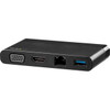 StarTechcom USB C Multiport Adapter with HDMI and VGA - Mac  Windows  Chrome - 4K - 1x USB-A Port - GbE - USB-C Adapter - Hideaway DKT30CHVCM