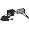 StarTechcom Keyed Cable Lock for Laptops - Push-to-LockButton - Silver Black - Zinc Alloy Steel Vinyl - 66 ft - For Notebook - LTLOCKKEY