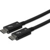 StarTechcom 08m27ft Thunderbolt 3 to Thunderbolt 3 Cable - 40Gbps - Certified TB3 - USB C Compatible - Active - 100W PD - 3 to 3 - TBLT34MM80CM