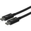 StarTechcom 08m27ft Thunderbolt 3 to Thunderbolt 3 Cable - 40Gbps - Certified TB3 - USB C Compatible - Active - 100W PD - 3 to 3 - TBLT34MM80CM