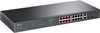 TP-LINK 16-Port 10100Mbps  2-Port Gigabit Unmanaged PoE Switch - 16 Ports - 2 Layer Supported - Modular - Twisted Pair Optical - 1U TL-SL1218MP